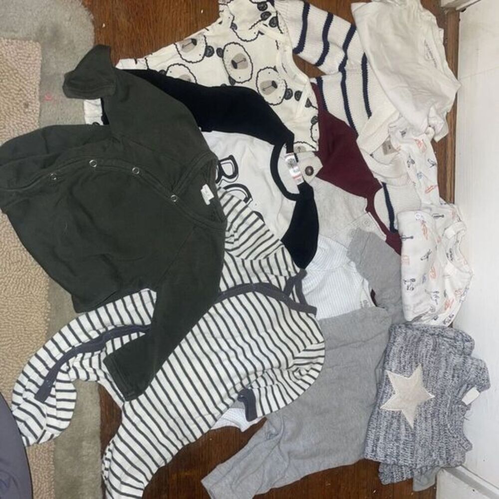 3-6 & 6‎ Month Infant Warm Clothing - Fall Winter Sweaters Long Sleeve Tops